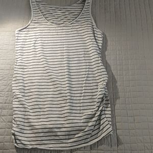 - Motherhood Maternity- tank fitted gray/blk med